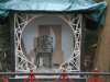 moon-gate front prepared for painting - 18th Oct
